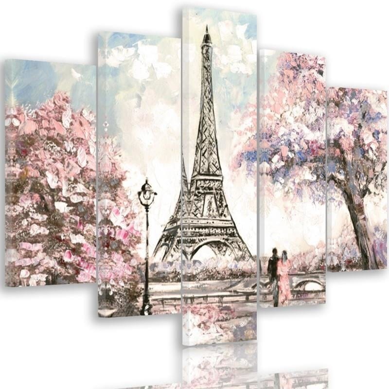 Kanva no 5 daļām - Type A, Spring In Paris  Home Trends DECO