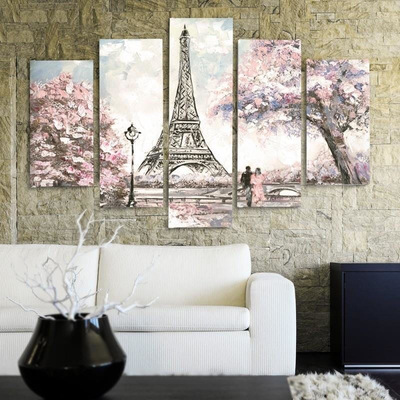 Kanva no 5 daļām - Type A, Spring In Paris  Home Trends DECO