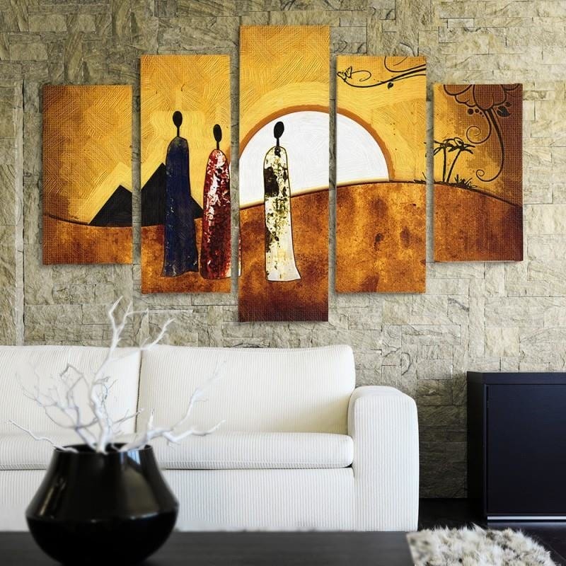 Kanva no 5 daļām - Type A, Sunny Egypt  Home Trends DECO