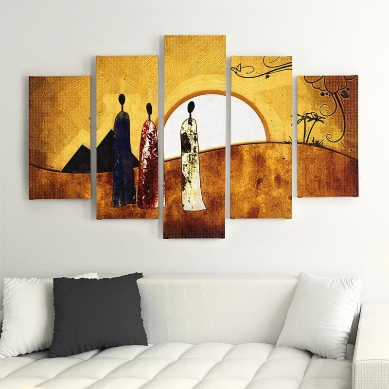Kanva no 5 daļām - Type A, Sunny Egypt  Home Trends DECO