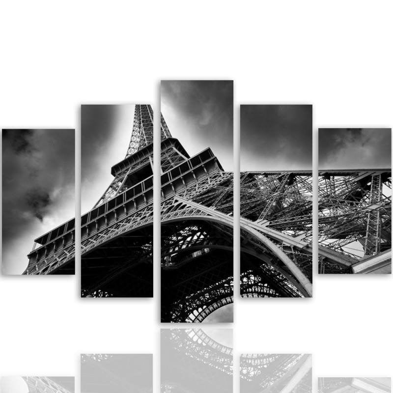 Kanva no 5 daļām - Type A, The Eiffel Tower In The Clouds  Home Trends DECO