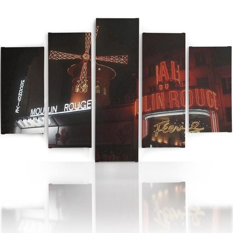 Kanva no 5 daļām - Type A, The Moulin Rouge  Home Trends DECO