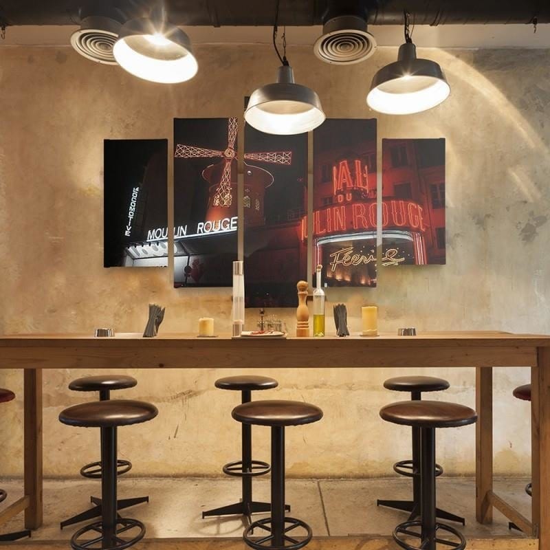 Kanva no 5 daļām - Type A, The Moulin Rouge  Home Trends DECO