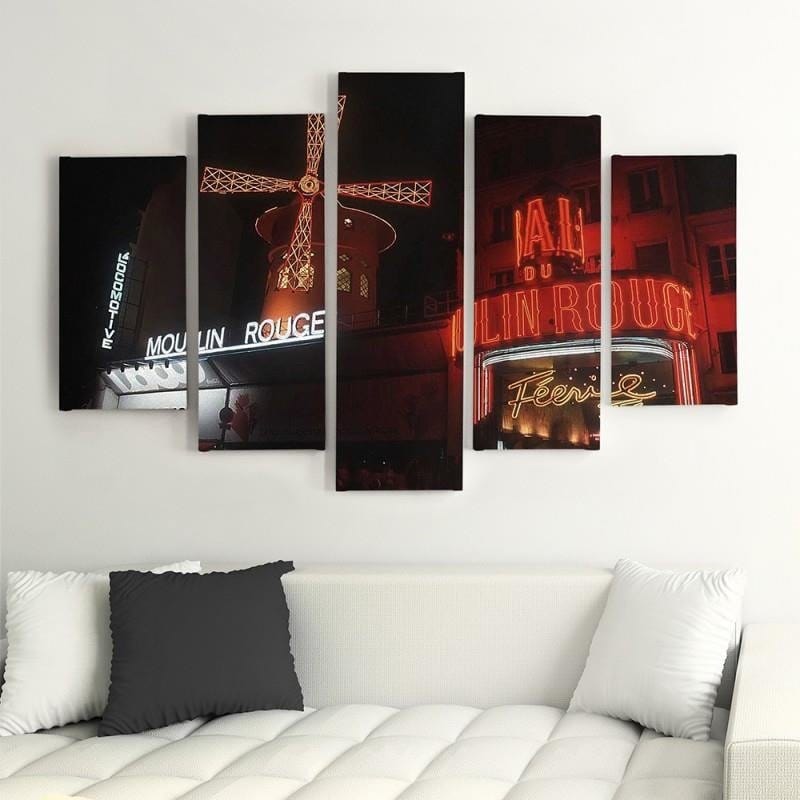 Kanva no 5 daļām - Type A, The Moulin Rouge  Home Trends DECO