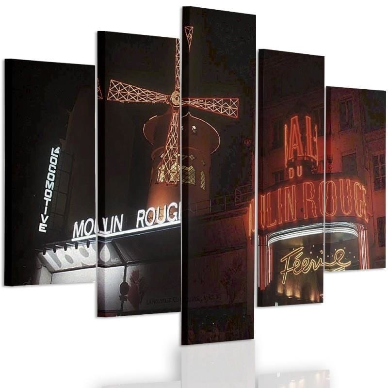 Kanva no 5 daļām - Type A, The Moulin Rouge  Home Trends DECO
