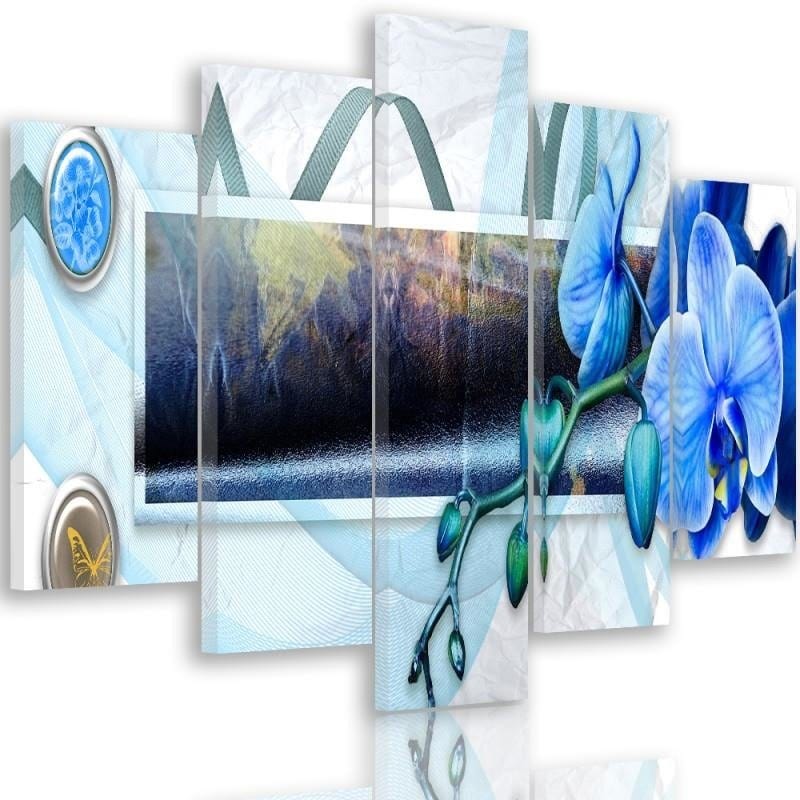Kanva no 5 daļām - Type A, Theme From Marsh Orchid  Home Trends DECO