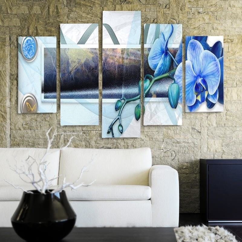 Kanva no 5 daļām - Type A, Theme From Marsh Orchid  Home Trends DECO