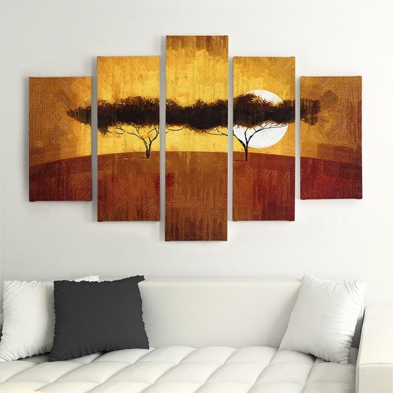 Kanva no 5 daļām - Type A, Two Trees  Home Trends DECO