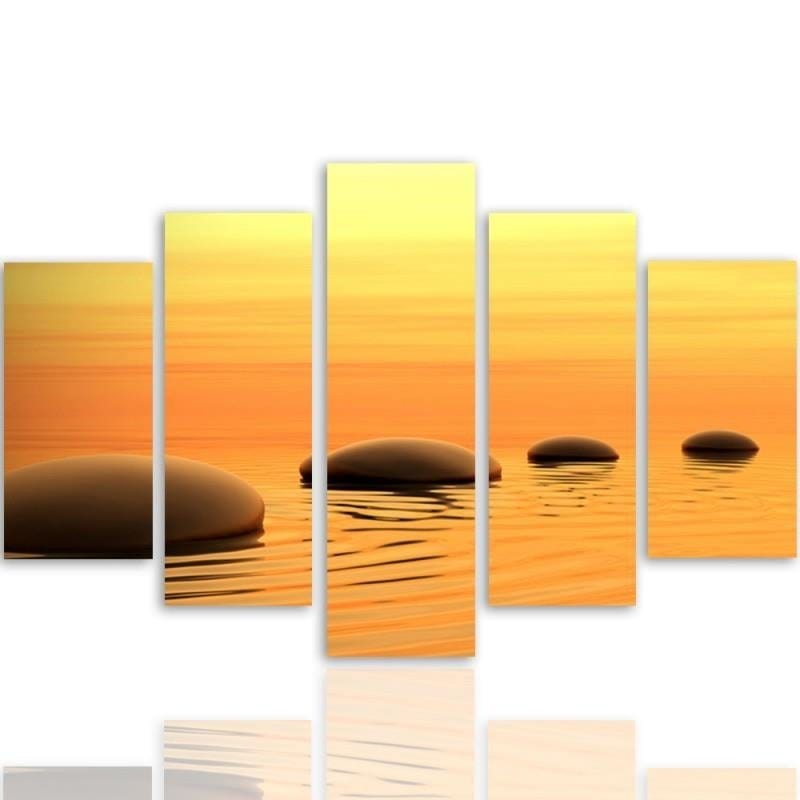 Kanva no 5 daļām - Type A, Zen Stones 4  Home Trends DECO