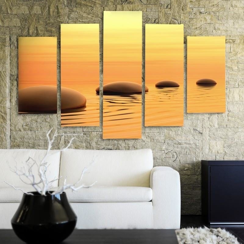 Kanva no 5 daļām - Type A, Zen Stones 4  Home Trends DECO