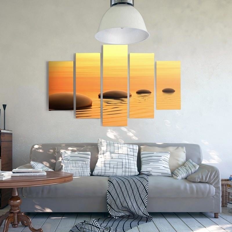 Kanva no 5 daļām - Type A, Zen Stones 4  Home Trends DECO