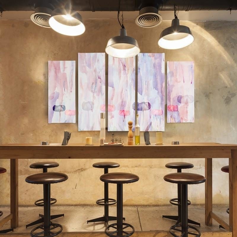 Kanva no 5 daļām - Type B, 1 Pastel Abstract  Home Trends DECO