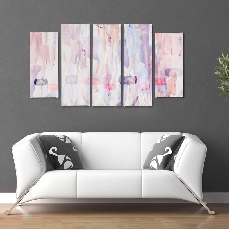 Kanva no 5 daļām - Type B, 1 Pastel Abstract  Home Trends DECO
