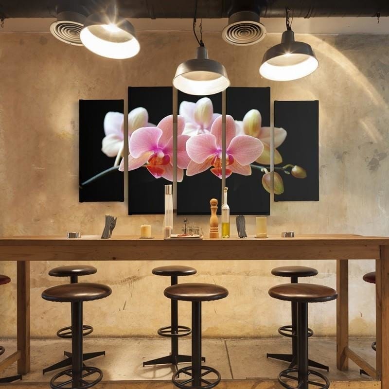 Kanva no 5 daļām - Type B, A Pink Orchid  Home Trends DECO