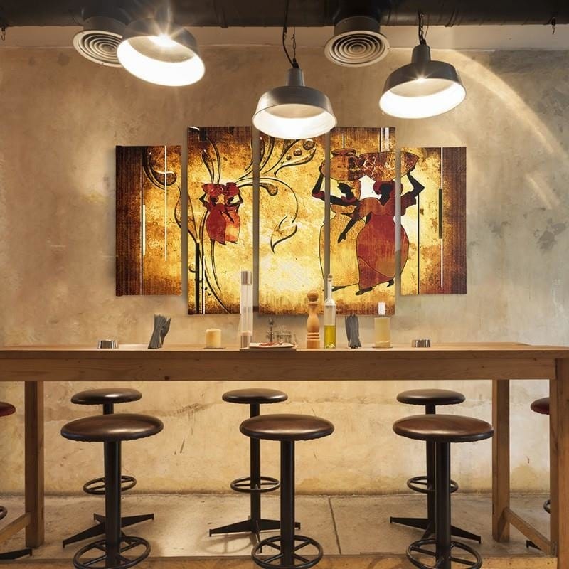 Kanva no 5 daļām - Type B, African  Home Trends DECO
