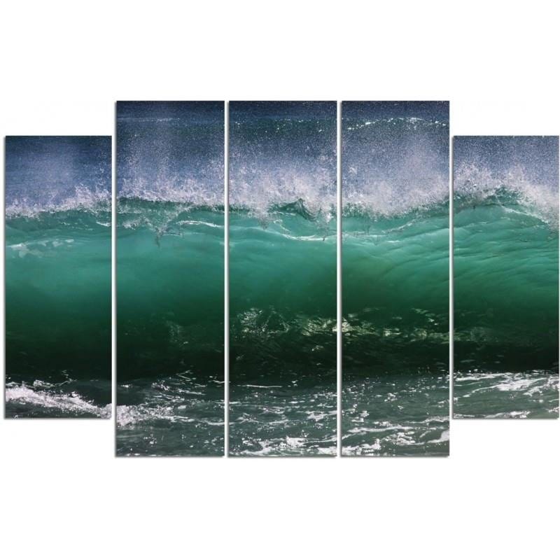 Kanva no 5 daļām - Type B, Agitated Wave 2  Home Trends DECO