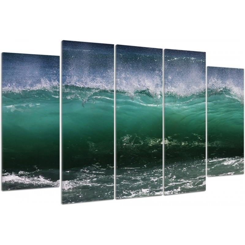 Kanva no 5 daļām - Type B, Agitated Wave 2  Home Trends DECO