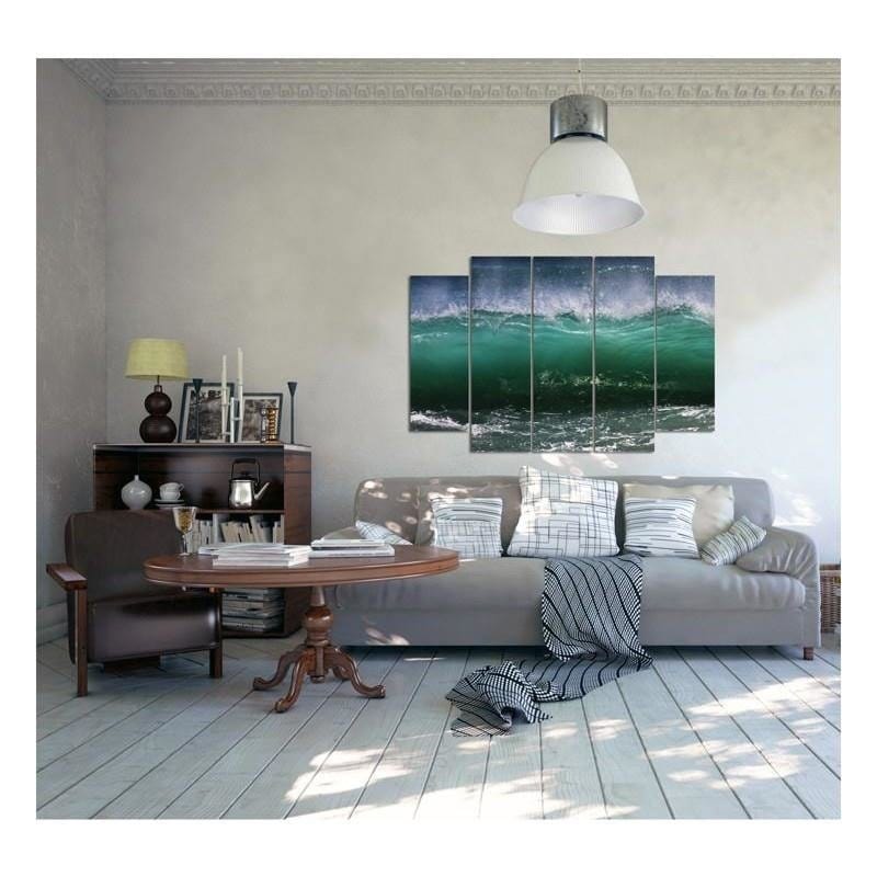 Kanva no 5 daļām - Type B, Agitated Wave 2  Home Trends DECO