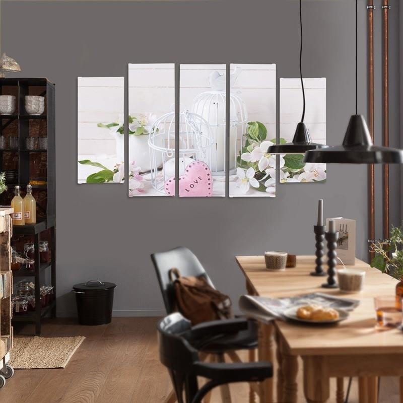 Kanva no 5 daļām - Type B, Apple Twig  Home Trends DECO
