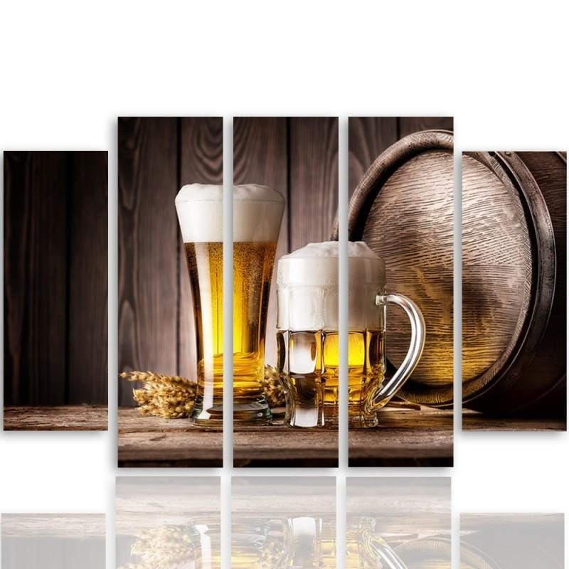 Kanva no 5 daļām - Type B, Beer  Home Trends DECO