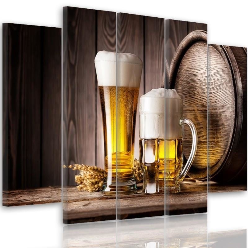 Kanva no 5 daļām - Type B, Beer  Home Trends DECO