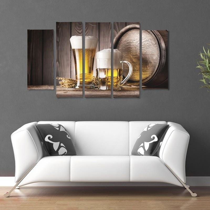 Kanva no 5 daļām - Type B, Beer  Home Trends DECO