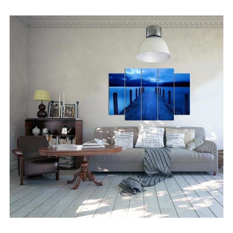 Kanva no 5 daļām - Type B, Blue Bridge  Home Trends DECO