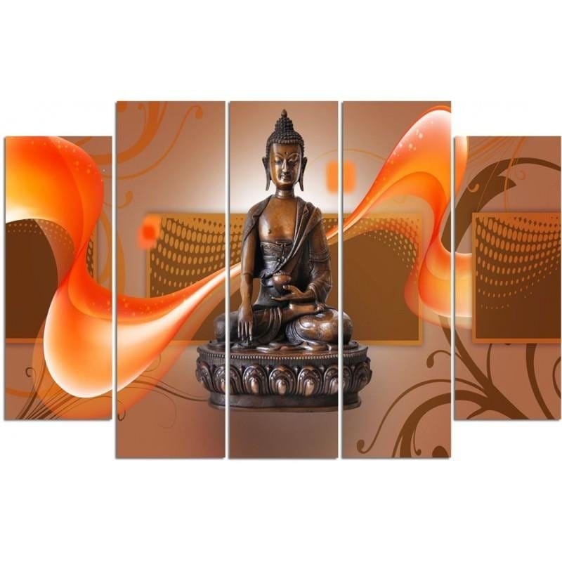 Kanva no 5 daļām - Type B, Bronze Buddha  Home Trends DECO