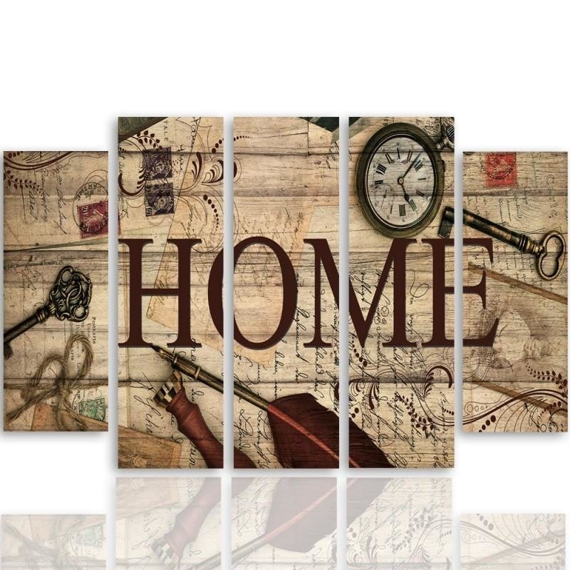 Kanva no 5 daļām - Type B, Composition Vintage Home  Home Trends DECO