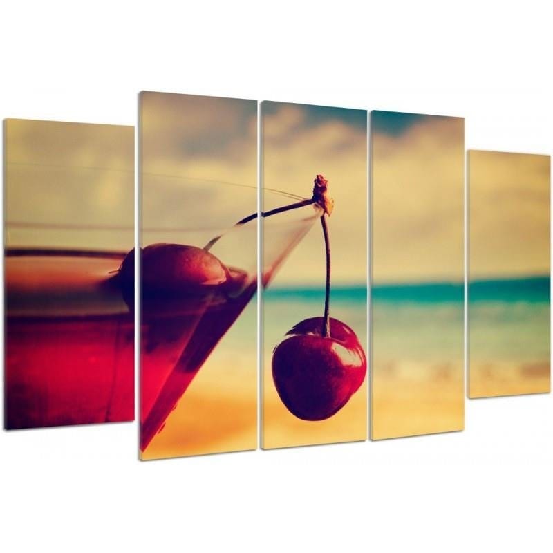 Kanva no 5 daļām - Type B, Drink Cherry  Home Trends DECO