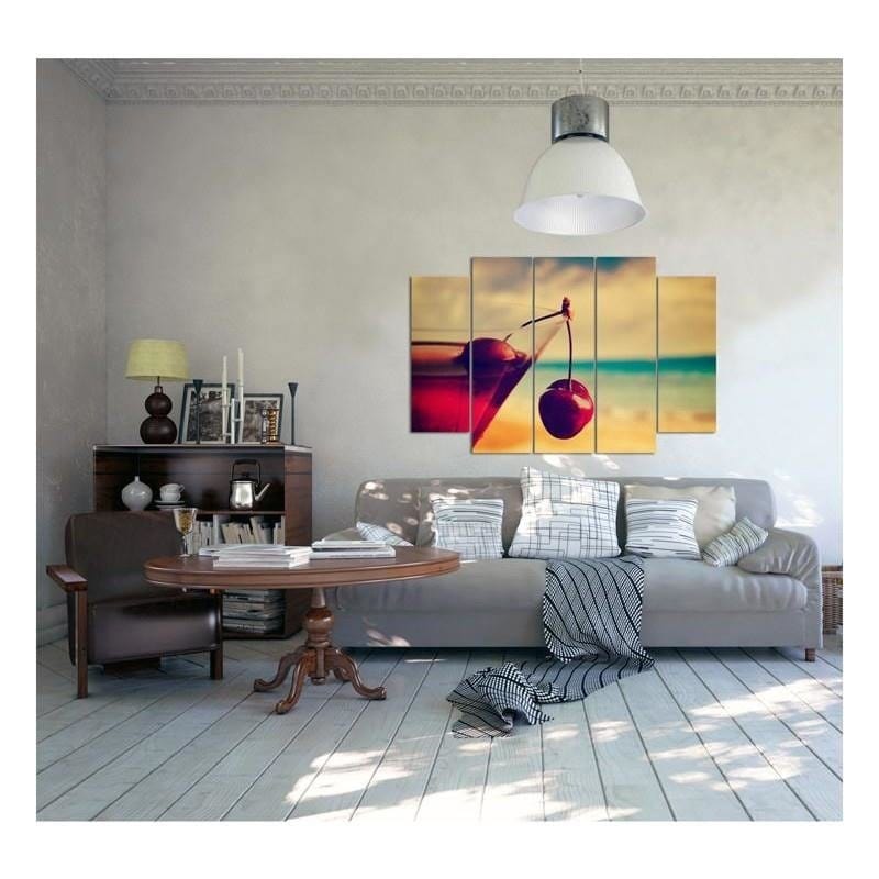 Kanva no 5 daļām - Type B, Drink Cherry  Home Trends DECO