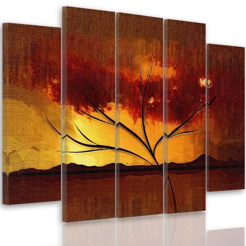 Kanva no 5 daļām - Type B, Dry Tree  Home Trends DECO