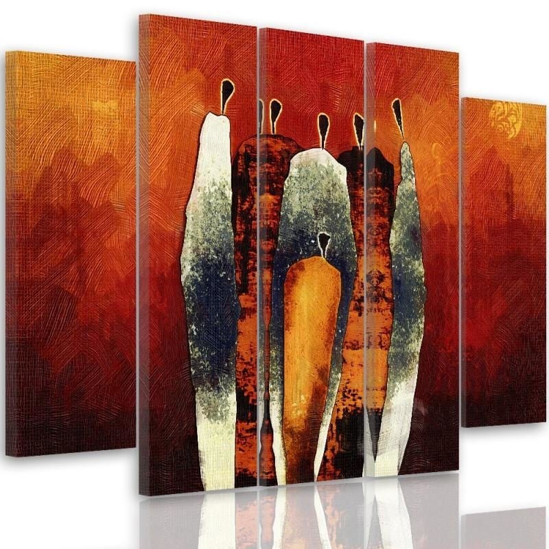 Kanva no 5 daļām - Type B, Figurative Composition  Home Trends DECO