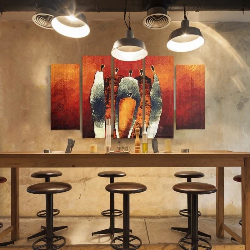 Kanva no 5 daļām - Type B, Figurative Composition  Home Trends DECO