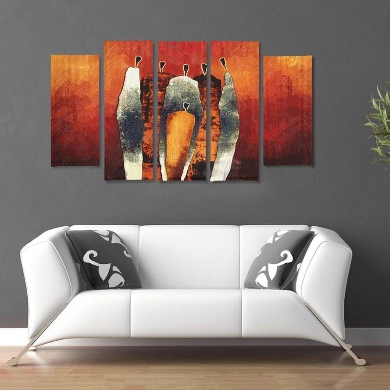 Kanva no 5 daļām - Type B, Figurative Composition  Home Trends DECO