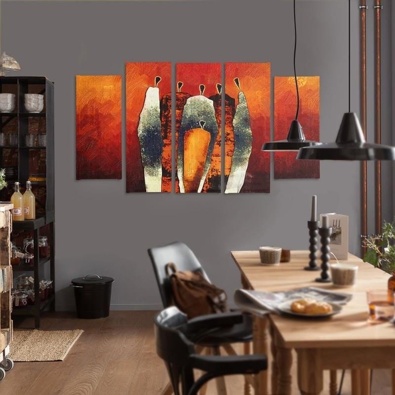 Kanva no 5 daļām - Type B, Figurative Composition  Home Trends DECO