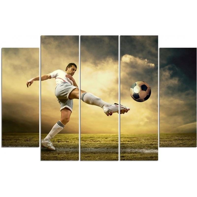 Kanva no 5 daļām - Type B, Firing Volleys Football  Home Trends DECO