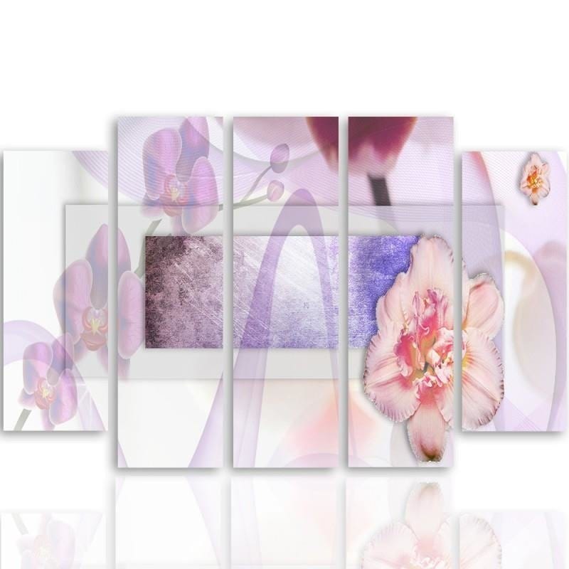 Kanva no 5 daļām - Type B, Floral Composition 1  Home Trends DECO