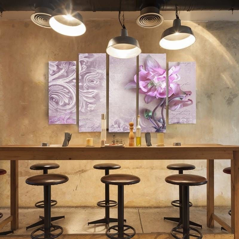 Kanva no 5 daļām - Type B, Flower Motif - Analogy  Home Trends DECO