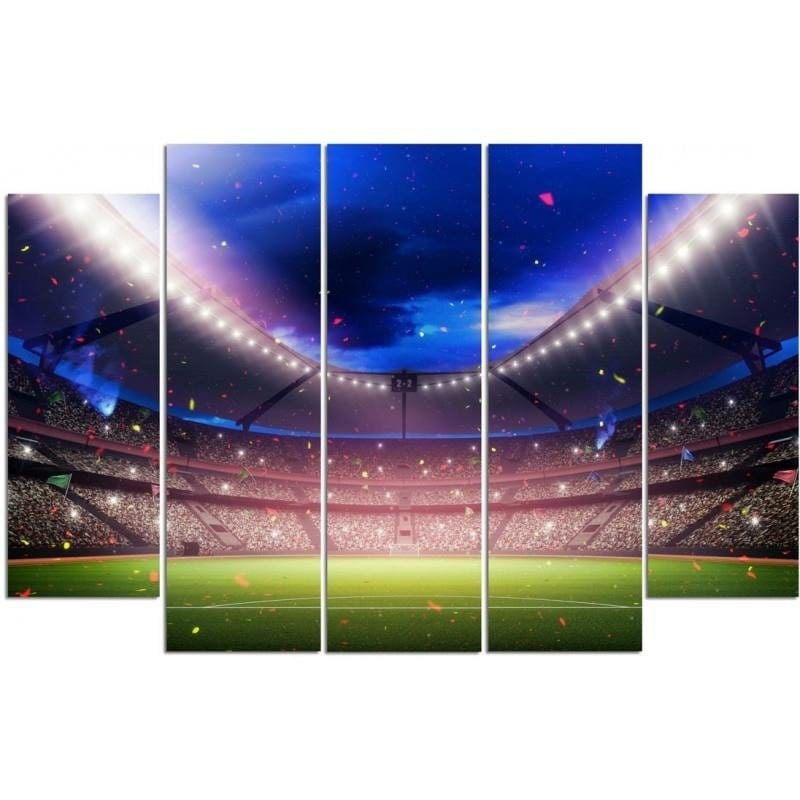 Kanva no 5 daļām - Type B, Football Stadium  Home Trends DECO