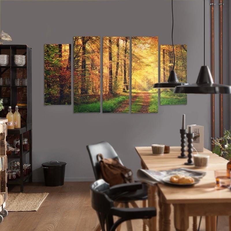 Kanva no 5 daļām - Type B, Forest Road  Home Trends DECO