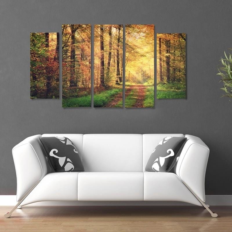 Kanva no 5 daļām - Type B, Forest Road  Home Trends DECO