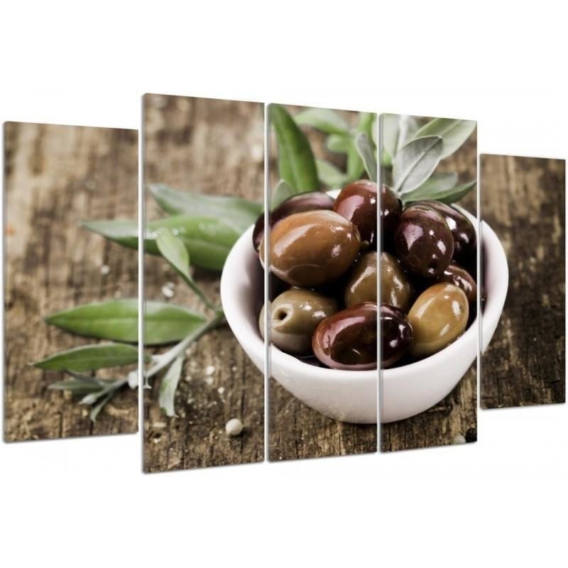 Kanva no 5 daļām - Type B, Fresh Olives  Home Trends DECO