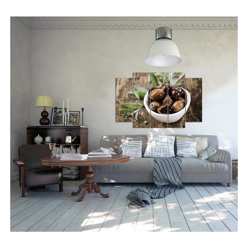 Kanva no 5 daļām - Type B, Fresh Olives  Home Trends DECO