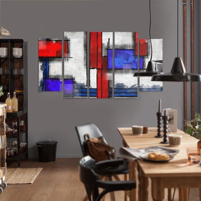 Kanva no 5 daļām - Type B, Geometric Abstraction 6  Home Trends DECO