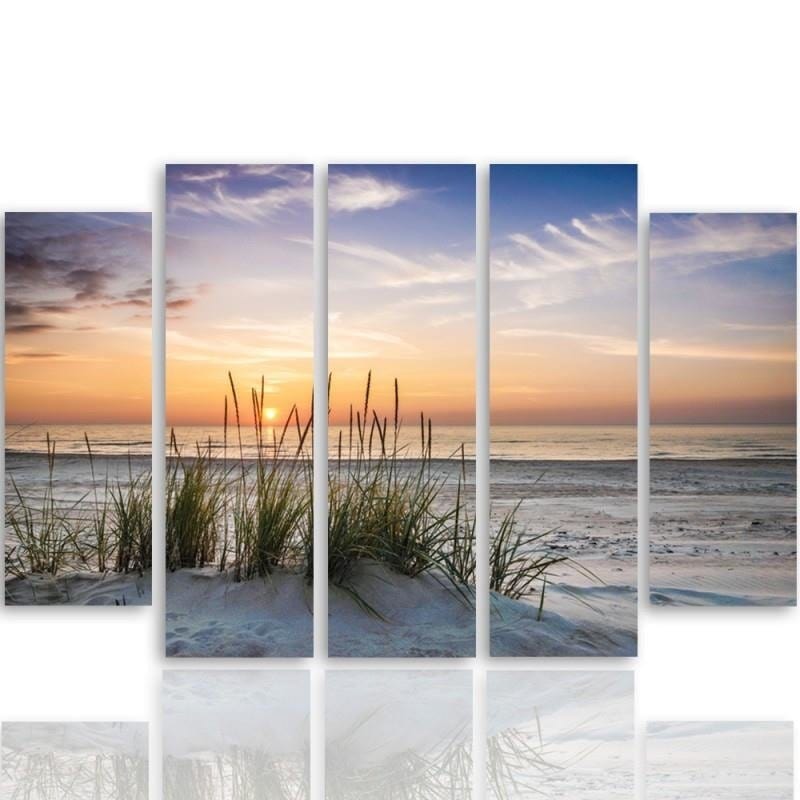 Kanva no 5 daļām - Type B, Grass On The Beach  Home Trends DECO