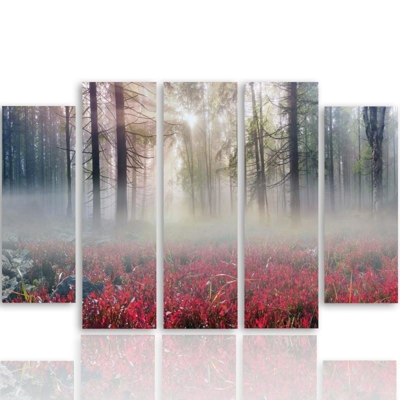 Kanva no 5 daļām - Type B, Mist Over The Clearing  Home Trends DECO