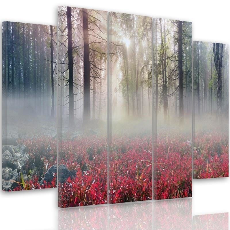 Kanva no 5 daļām - Type B, Mist Over The Clearing  Home Trends DECO