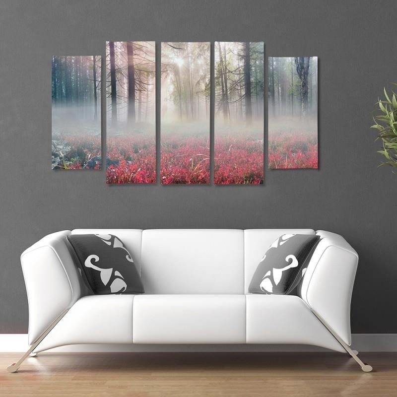 Kanva no 5 daļām - Type B, Mist Over The Clearing  Home Trends DECO