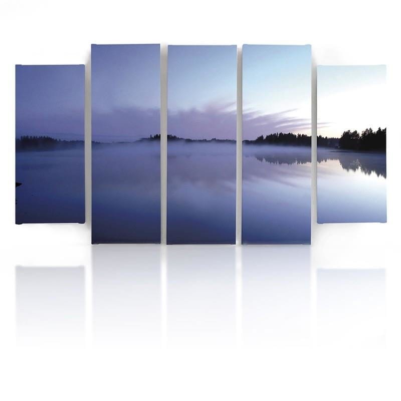 Kanva no 5 daļām - Type B, Mist Over The Lake  Home Trends DECO